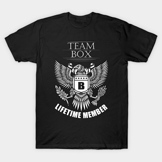 Box Name Team Shirt Box Lifetime Member T-Shirt by Luxury Olive Digital